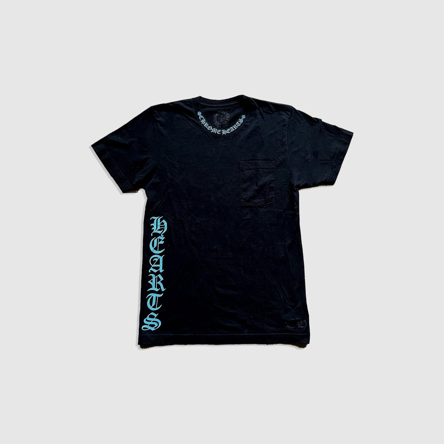 CHROME HEARTS BLUE SCRIPT TEE